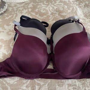 Danskin Women's Bra Set - Maroon, Gray and Navy size 36B